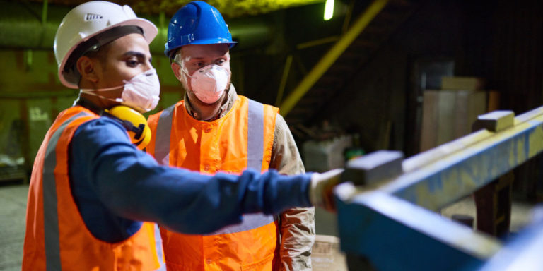 Industrial Workers on a Jobsite