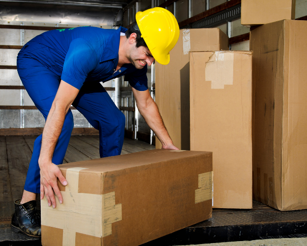 Man Lifting a Box