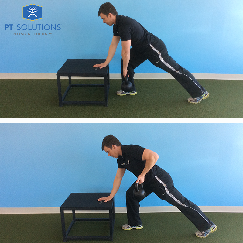 #FitnessFriday: Kettlebell Split Stance Row