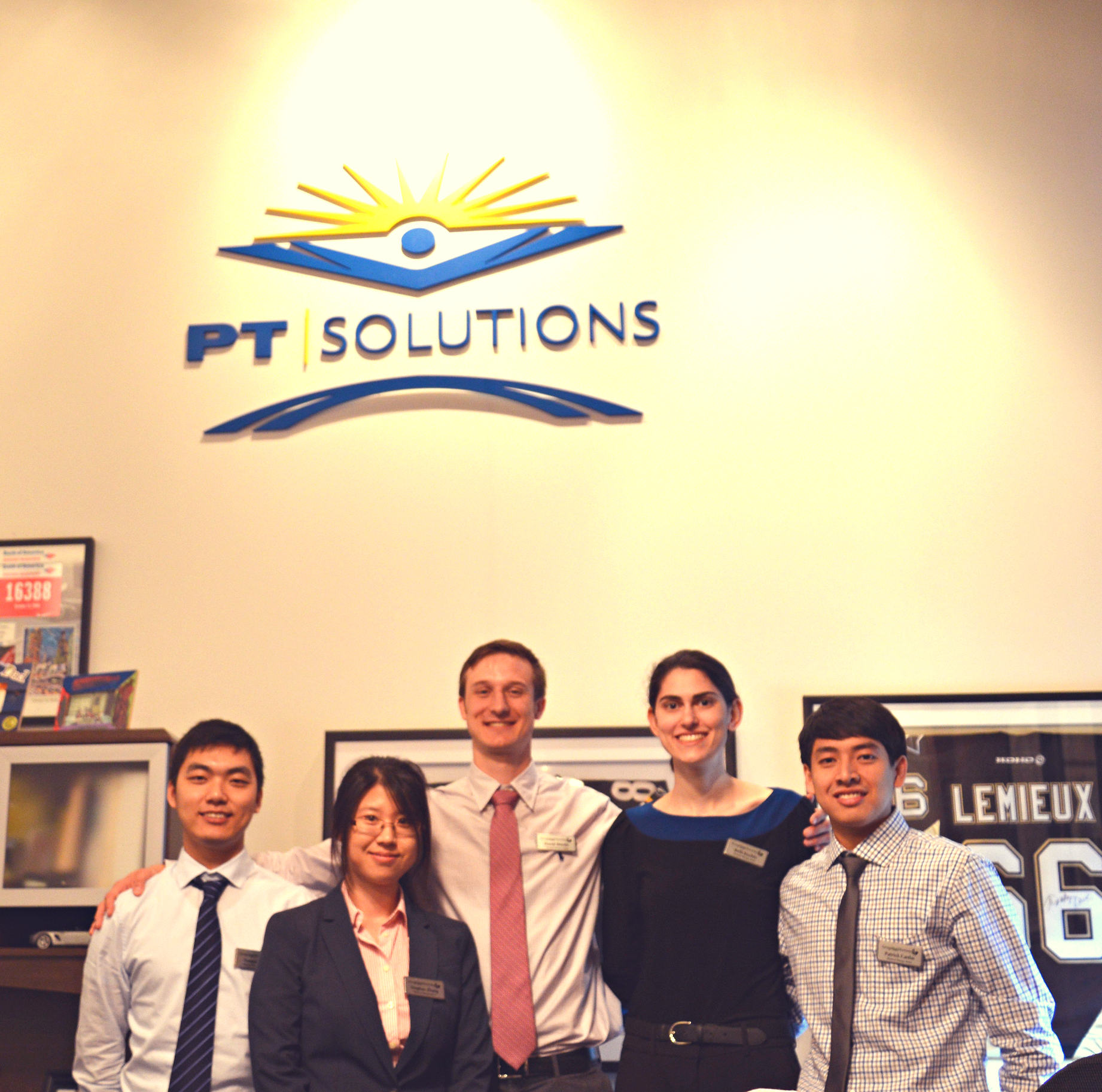 New faces entered PT Solutions yesterday, as the Georgia State University students began their clinical internships and met at PTS Sports for their orientation. 