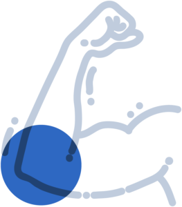 PTS Home Icon Elbow Pain Blue